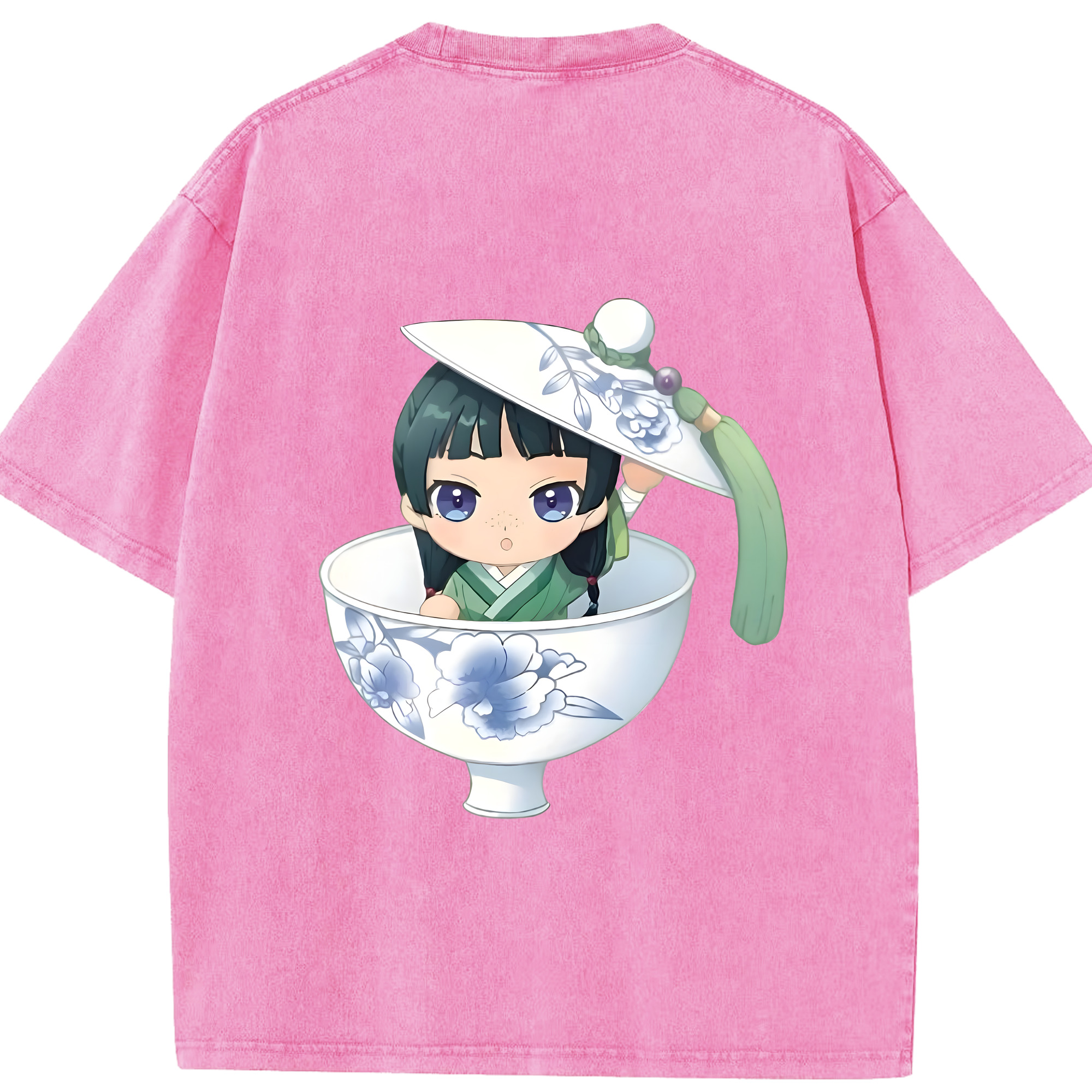 （画像用） 薬屋のひとりごと The Apothecary Diaries 綿100% ヴィンテージ風 半袖Tシャツ（背面プリント）